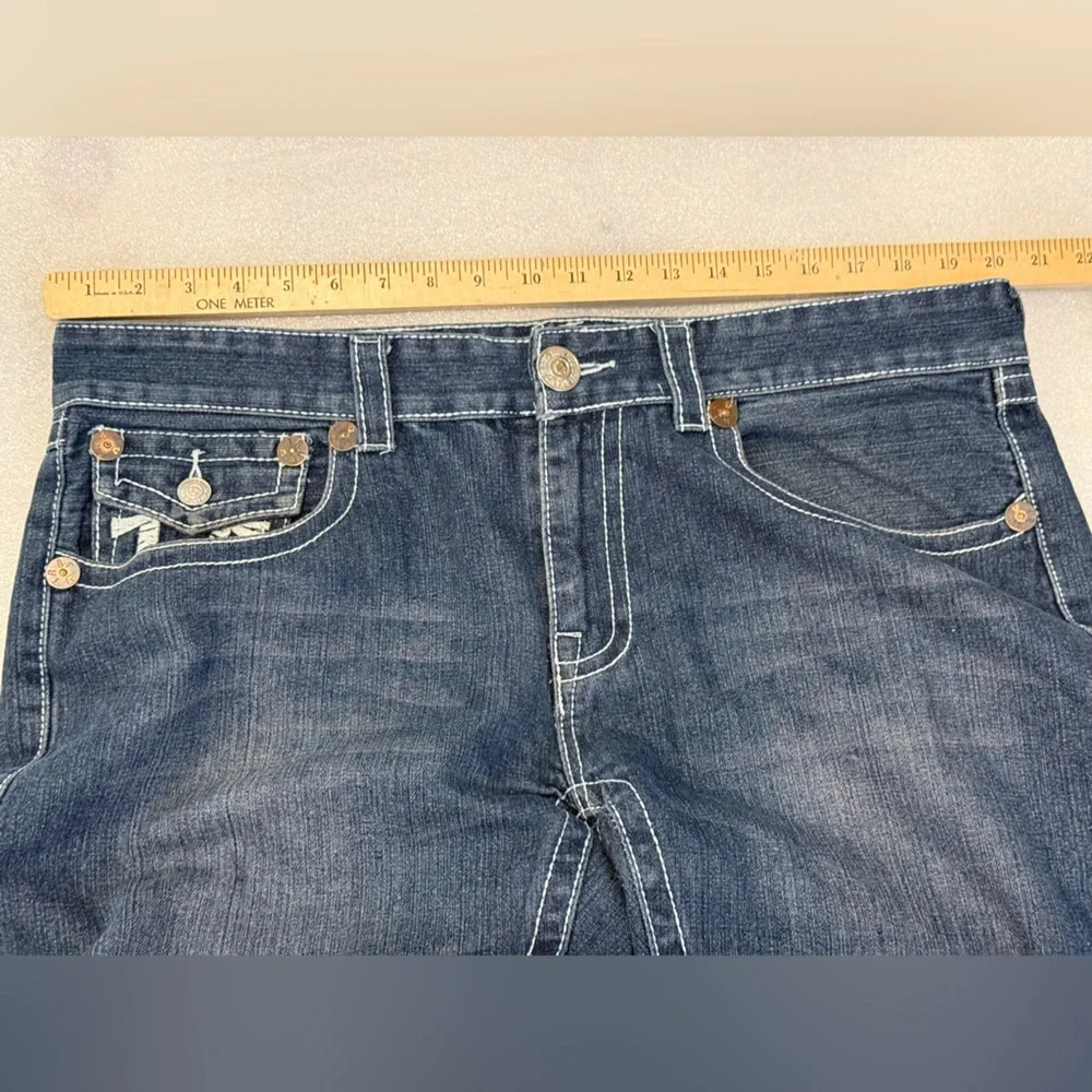True Religion Jeans Billy 38‎ USA Back Pockets Embroidery Horseshoe